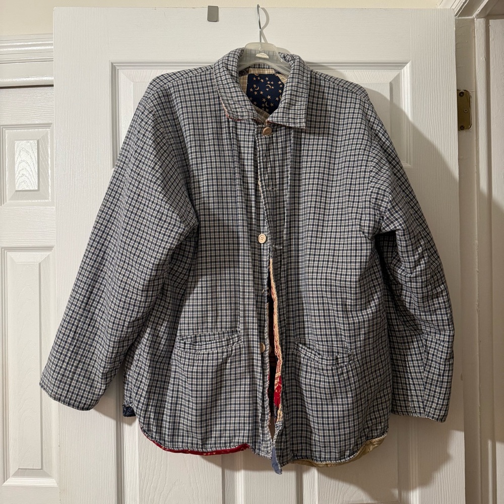 90’ Vintage Reversible Patchwork Quilted Jacket - image 4